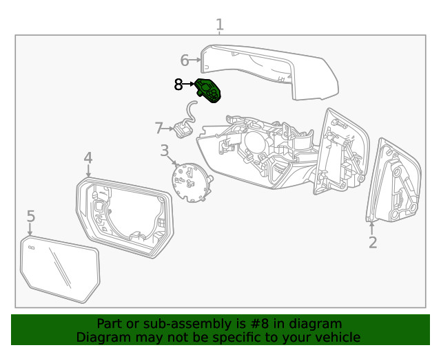 Genuine GM Side Camera Bracket 87845748