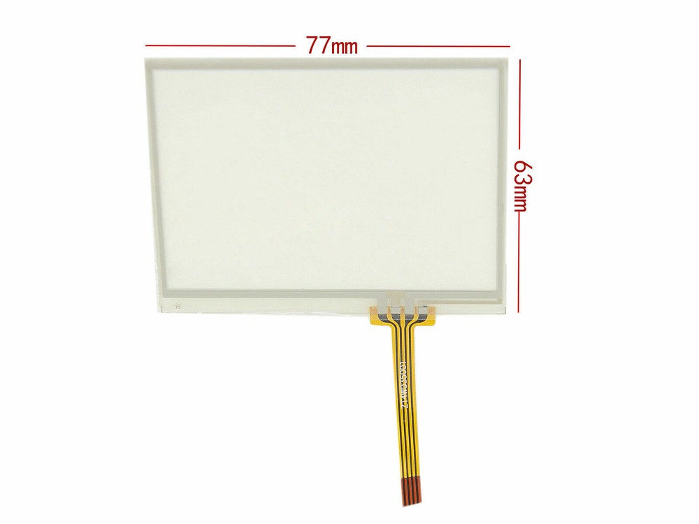 3.5" 4 Wire Resistive LCD Touch Screen Panel 77x64mm With USB Controller Card