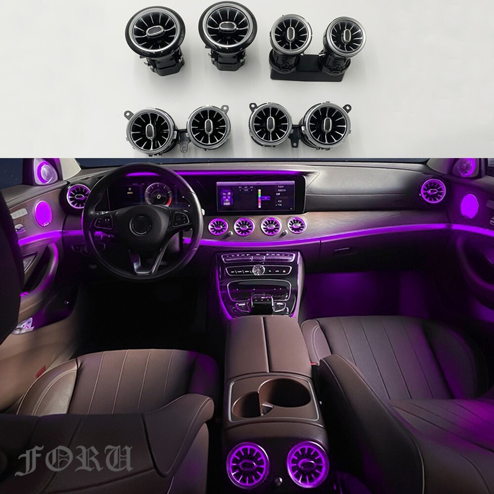 For Mercedes Benz E Class W213 e300 e43 e63 64 Colors Air Vent LED Ambient Light