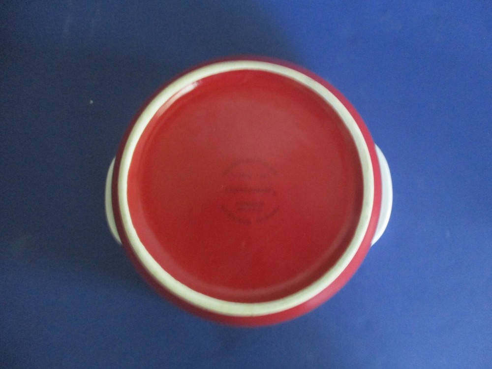 Corning Ware 1 1/2 Qt Open Casserole Dish Round Deep Red Cinderella Handles
