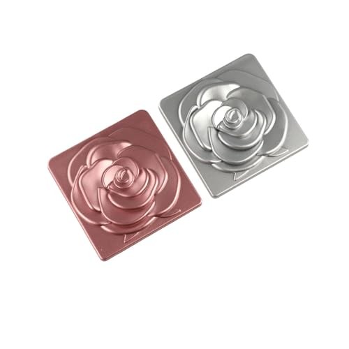 Rose Pocket Mirror,3PCS Fold Makeup Mirror,Square Makeup Mirror,Double-Sided