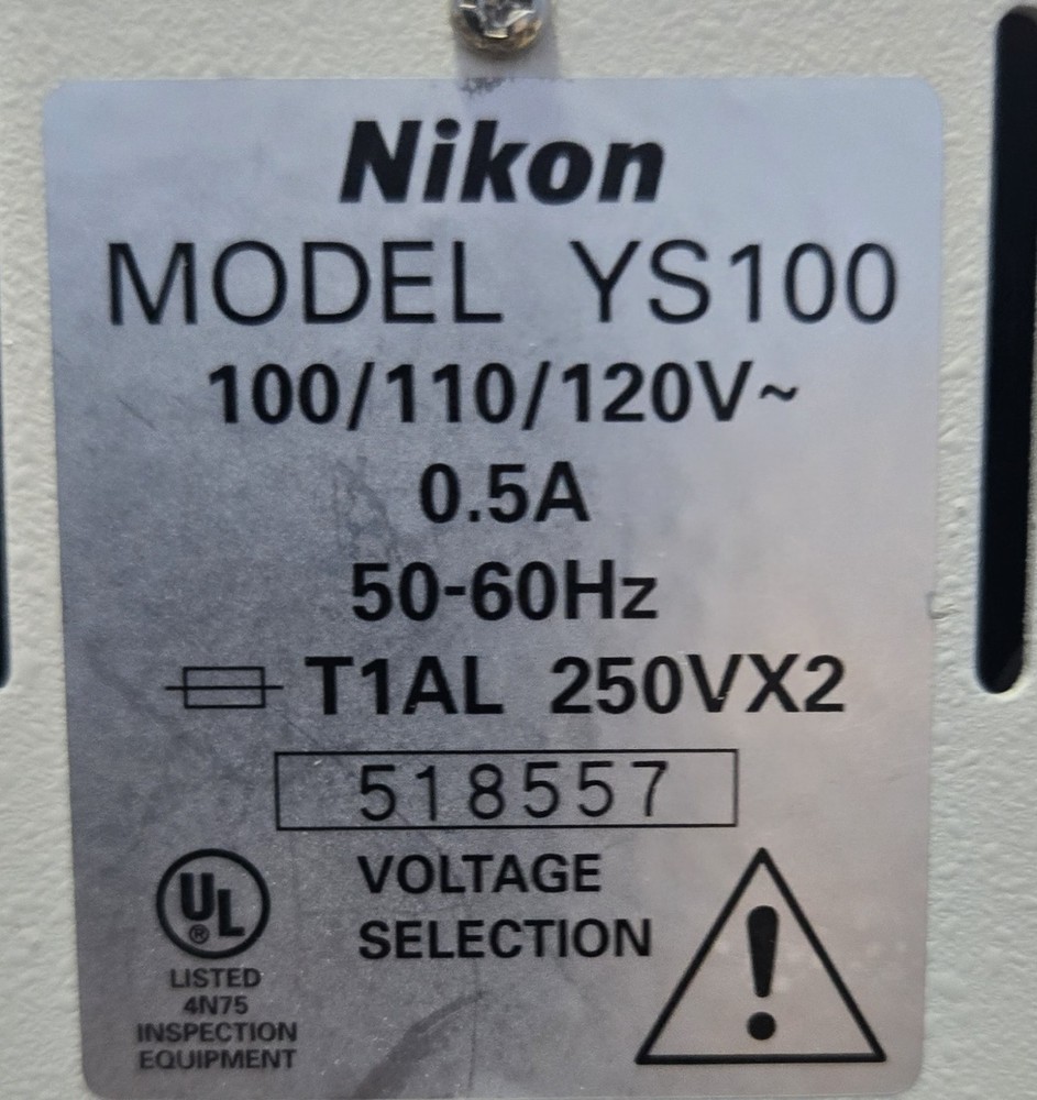 Nikon YS100 Microscope Lamp Cover Assembly (INV05-BINY001B)