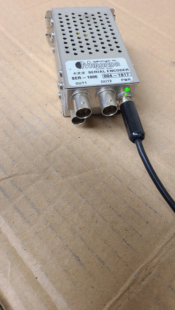 MIRANDA SER-100E 4:2:2 Parallel To Serial Encoder +100D Decoder Serial to Paral