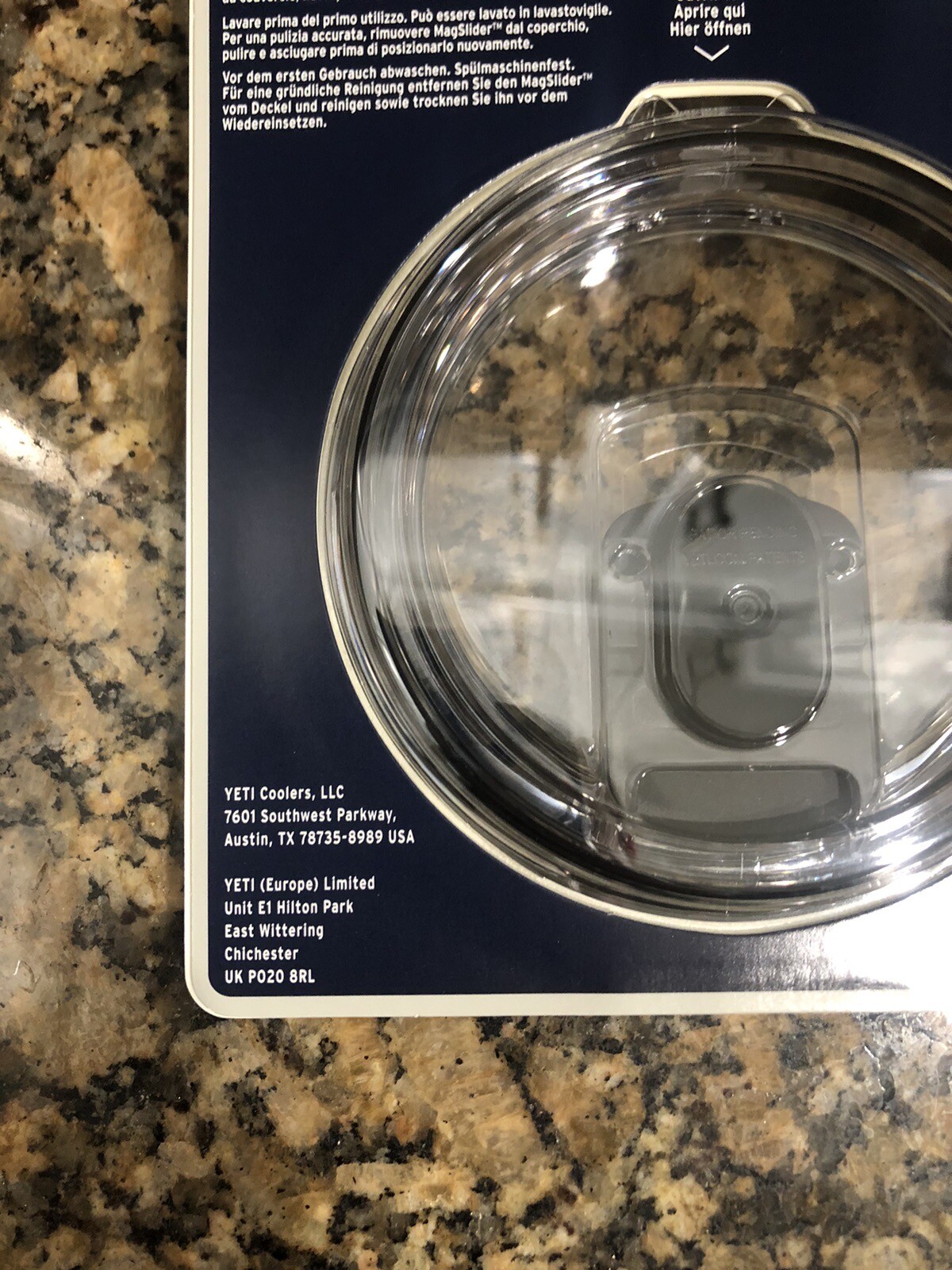 YETI Rambler Lid w/Magslider Clear For 30oz Tumbler, 14oz Mug, 26oz Cup (New)