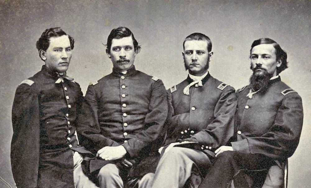 CIVIL WAR U.S. INFANTRY CAPTAIN S SHOULDER STRAPS - MATCHED PAIR