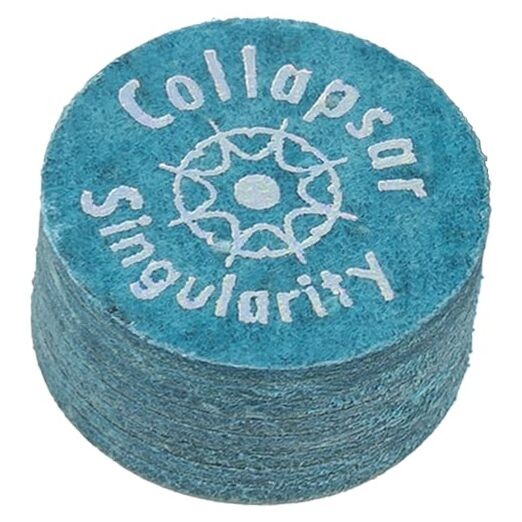 14mm Black Layer Pigskin Pool Cue Tips - 1 pc, Individual Packaging Medium