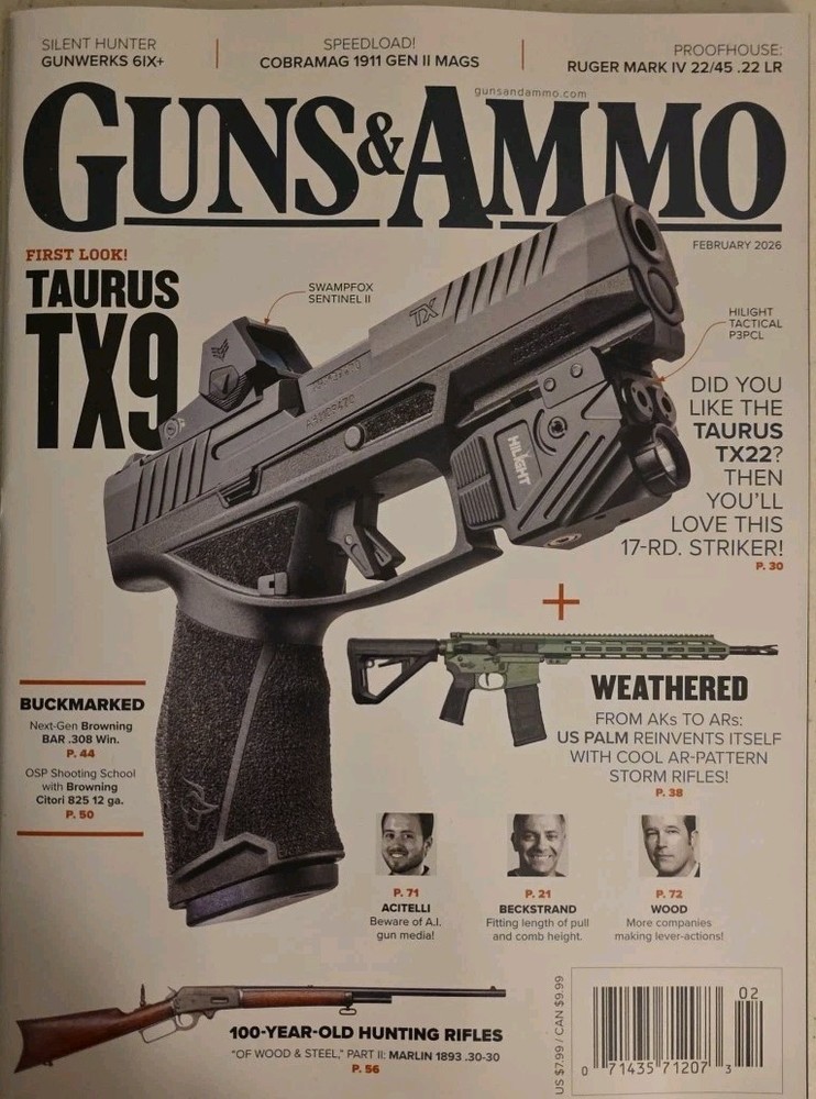 Guns & Ammo Magazine First Look! Taurus TX9