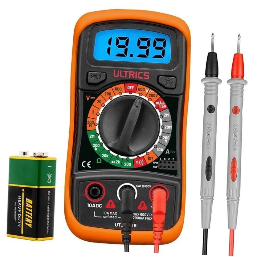 Digital Multimeter, Voltmeter Ammeter Ohmmeter Circuit Checker with Backlight