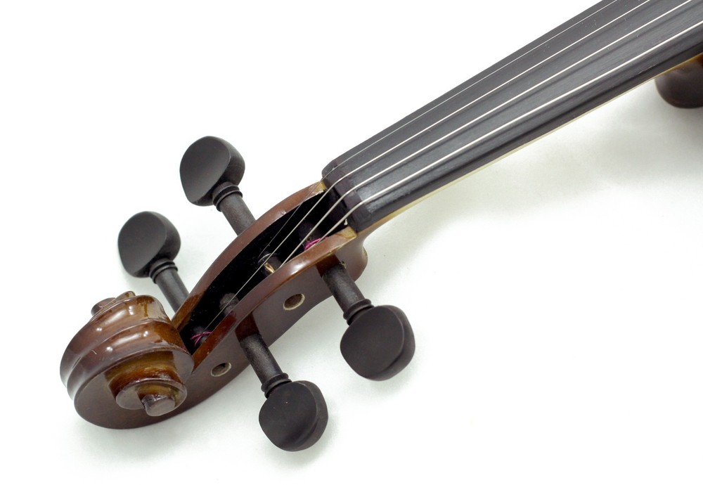 SKY 1/4 Quarter Size Solid Wood Violin w Rosin, Lightweight Case+Extra Bow