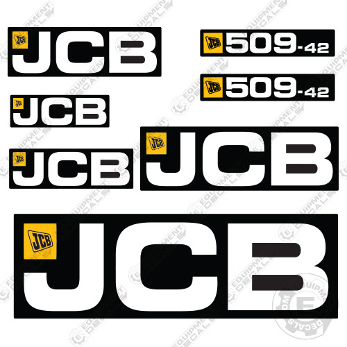 Fits JCB 509-42 Telehandler Decal Kit Loadall Full Set