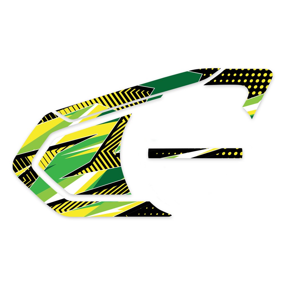 Abstract Green Device Surface Sticker For SENA 50S Intercom x1