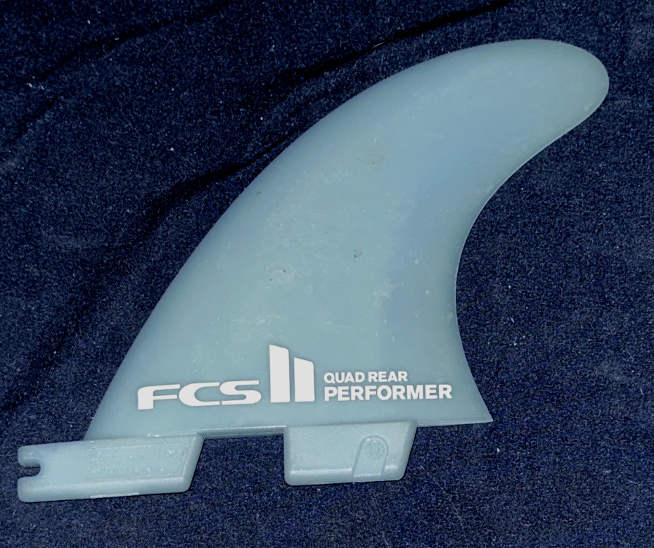 FCS QUAD REAR Performance SURF Fin JADE GREEN