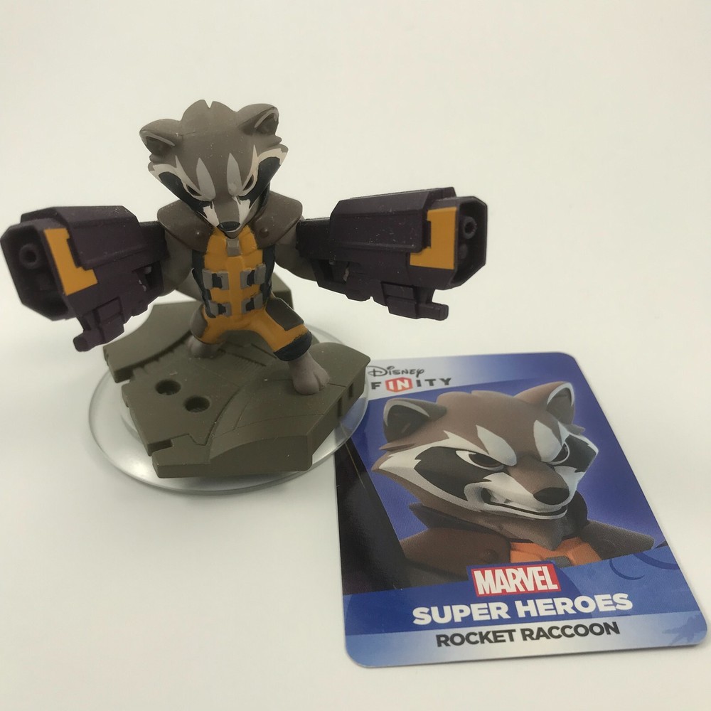 Disney Infinity Rocket Racoon Figure w/card