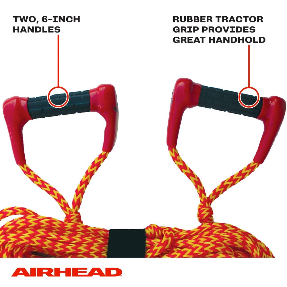 NEW AIRHEAD DBL HANDLE SKI ROPE AHSR6