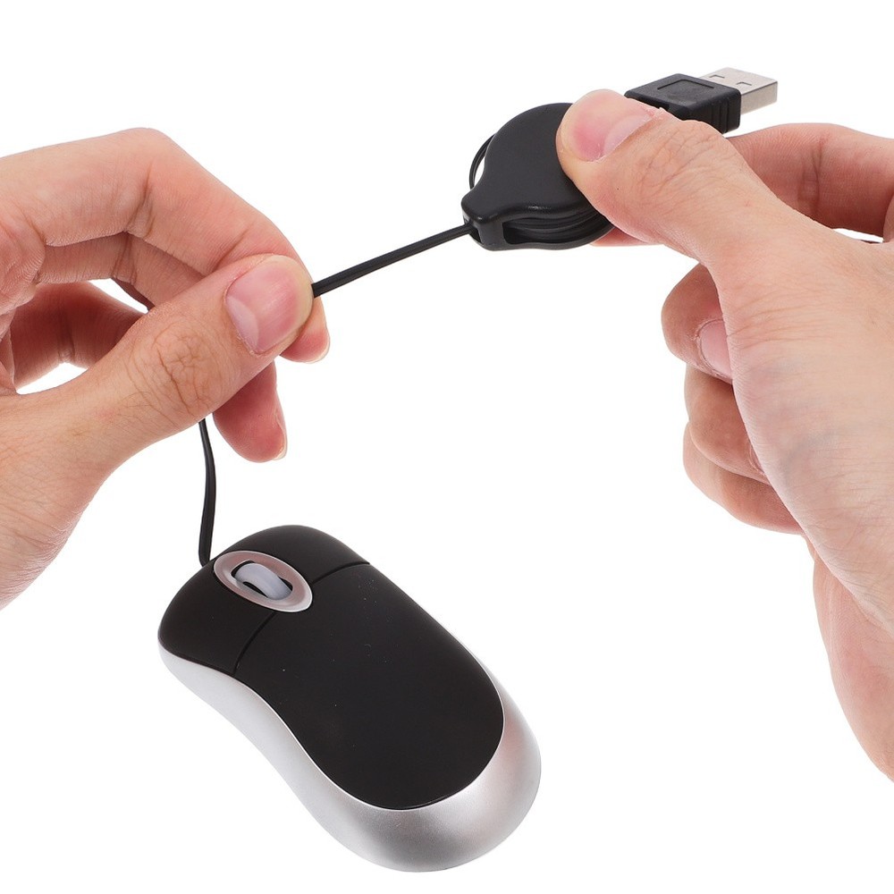 Quiet Mouse Retractable Wire Optical Wired High Voltage Electric