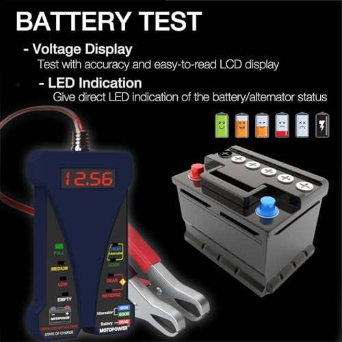 12V Digital Battery Tester & Charging System Analyzer MP0514B