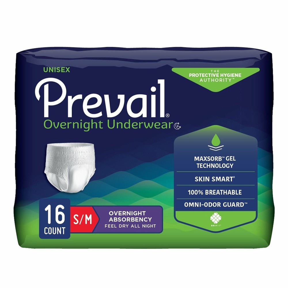 Prevail Disposable Underwear Pull On Small / Medium, PVX-512, 16 Ct