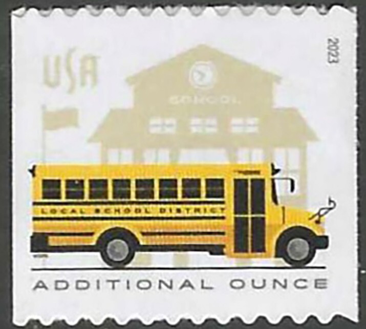 SC#5741 - Forever - School Bus Coil Single MNH