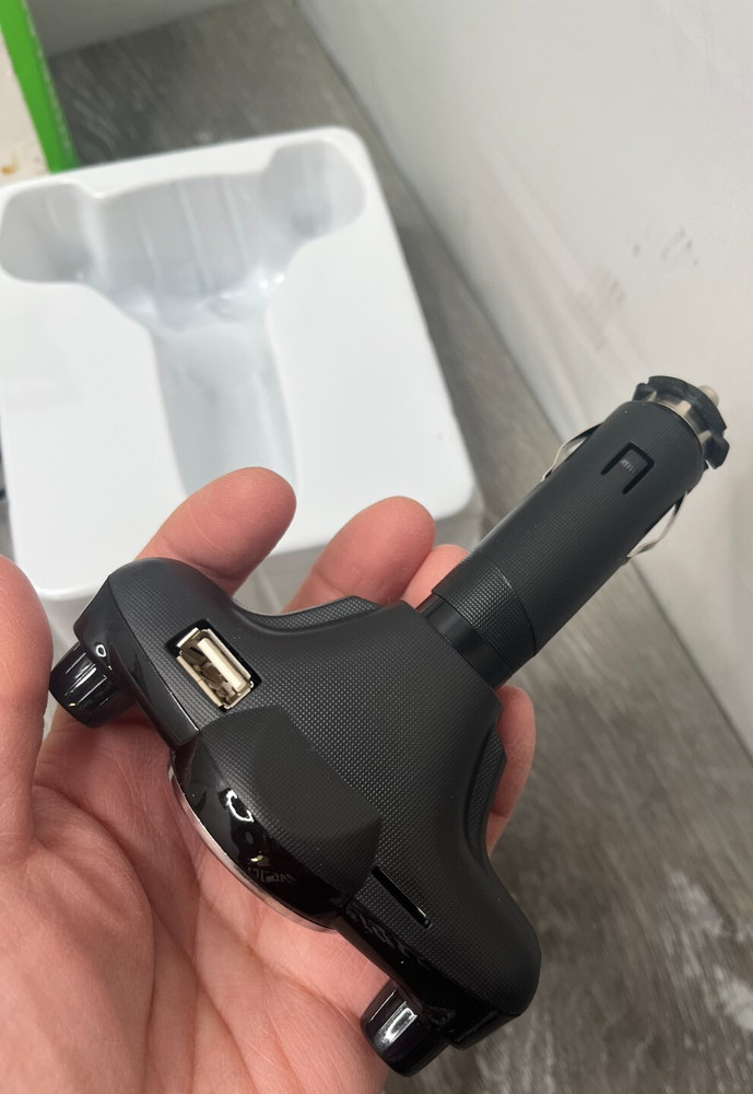 Bt08 Hands-Free Wireless Bluetooth Car Kit & Fm Transmitter, Black