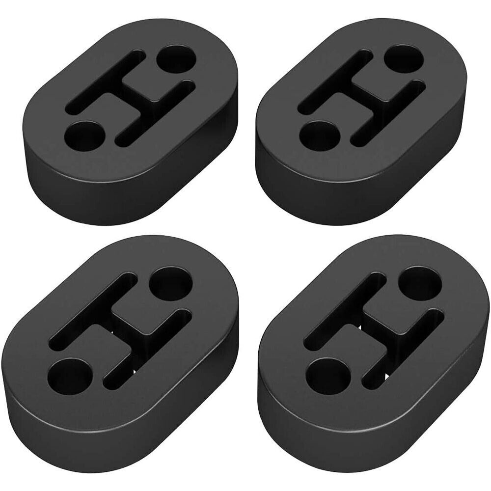 4Pcs Heavy Duty Rubber Exhaust Tail Pipe Mount Bracket Hanger Bushing Insulator