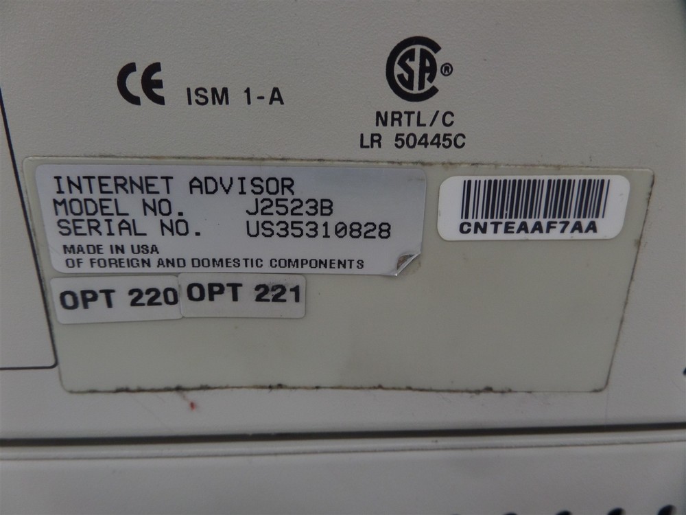 Vintage HP J2523B Internet Advisor Computer - No HDD