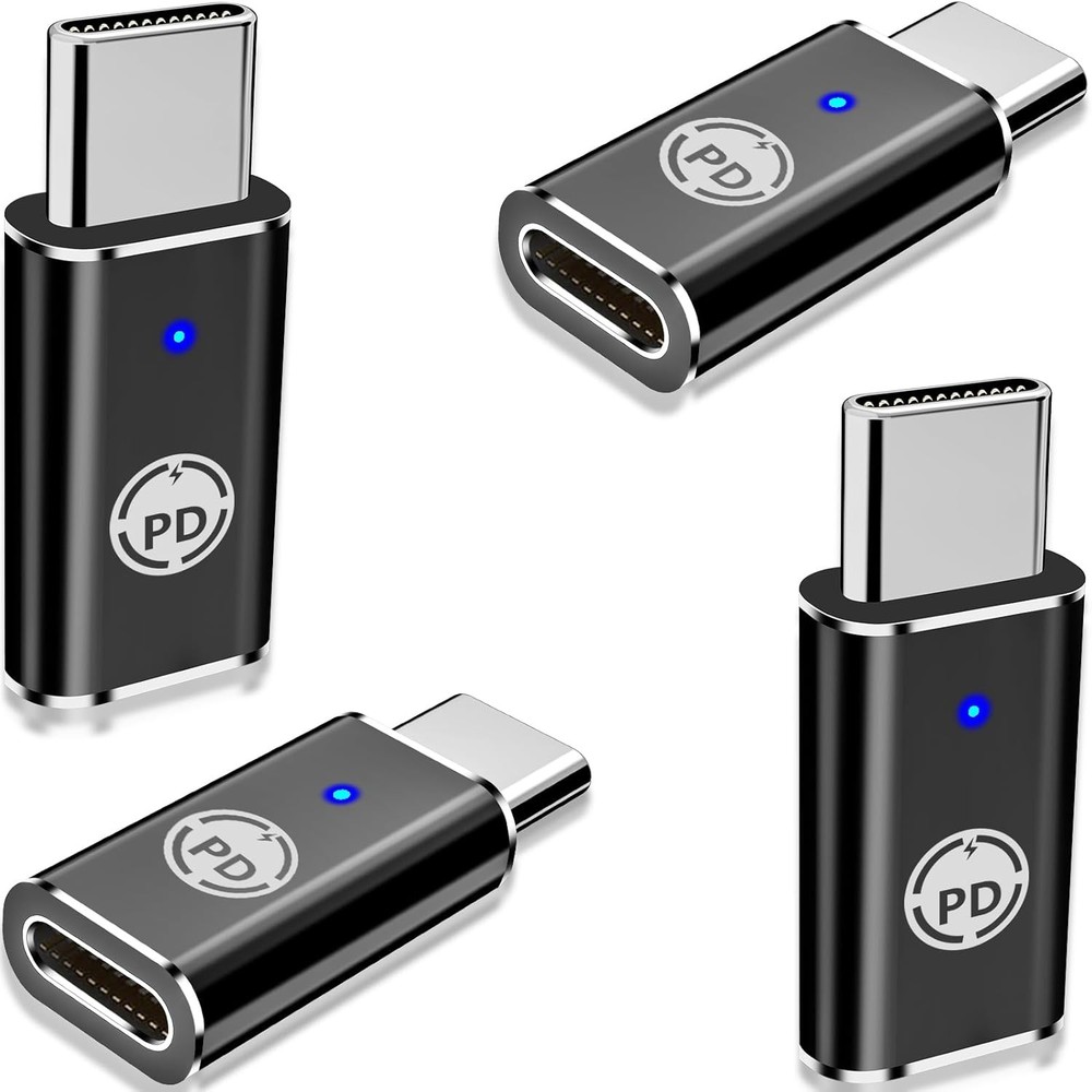 USB C Fast Charge Adapter Stuffcool 4Pack Lightning Female to Type C