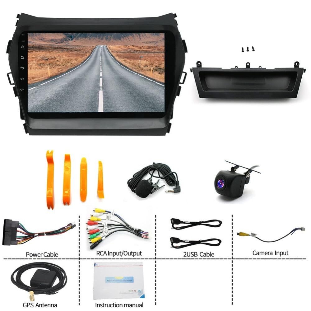 Android 13 Double Din Car Stereo 9 Touch Screen Wireless Carplay Android Auto