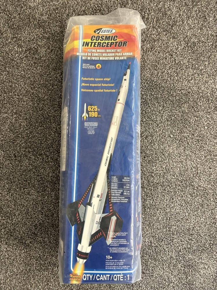 Estes Cosmic Interceptor Model Rocket Kit (Hard To Find)