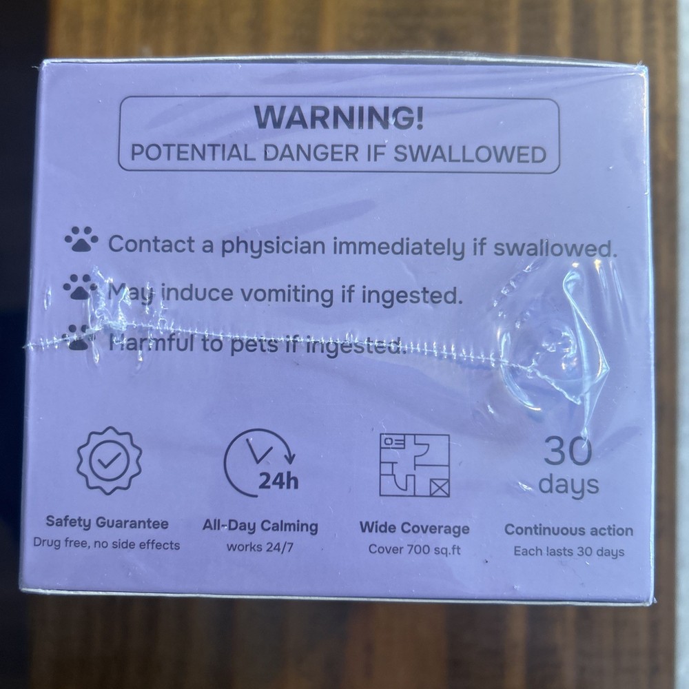 Dog Calming Pheromone Diffuser Kit 2 Pack Spray Control Purple