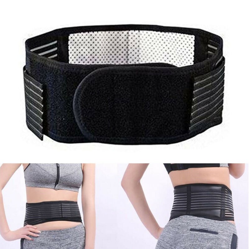 Adjustable Lumbar Support Lower Waist Back Belt Brace Pain Relief For Men Women