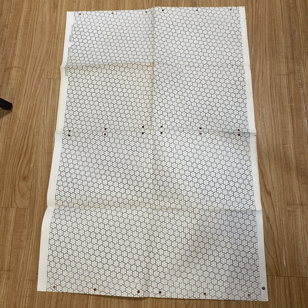 (3) Vtg RPG Gamescience Mega-Hex Sheets 16mm Wargaming D&D 22 x 35 *See Notes*