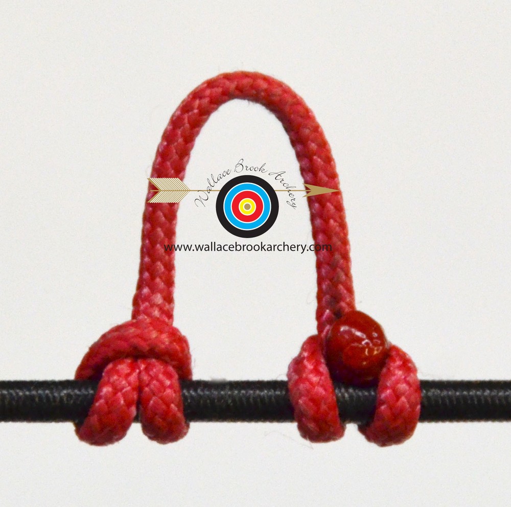 2 Pack Red Archery Release Bow String Nock D Loop Bowstring BCY #24