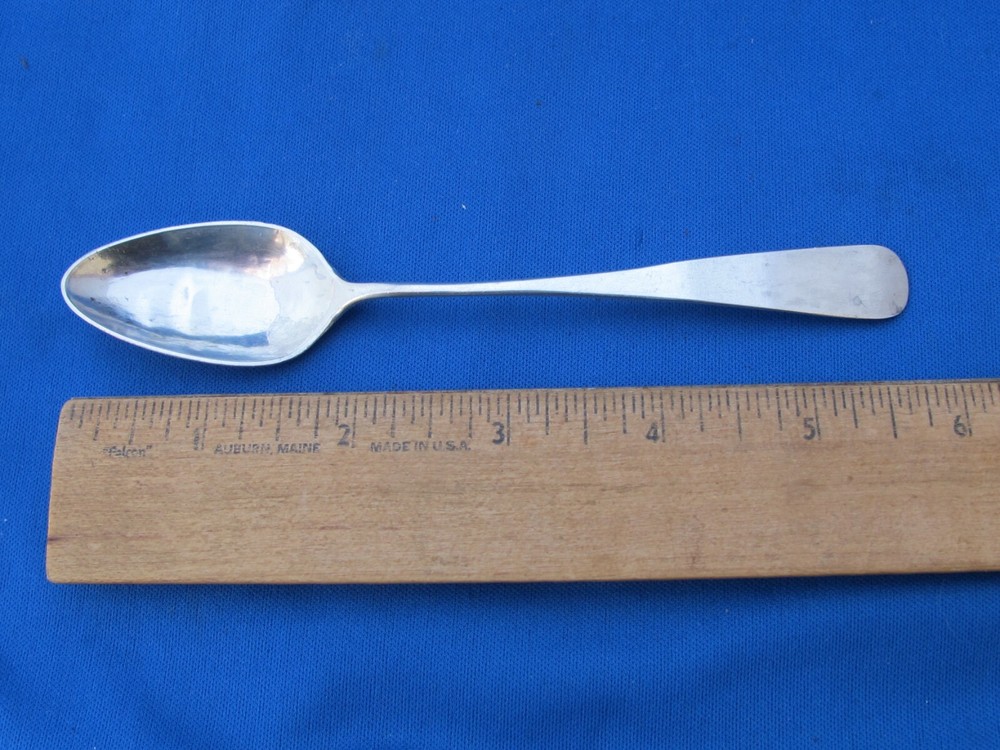 GERMAN / SCANDINAVIAN Silver TEASPOON-Rounded End-Signed WILHELMI-Dated 1854