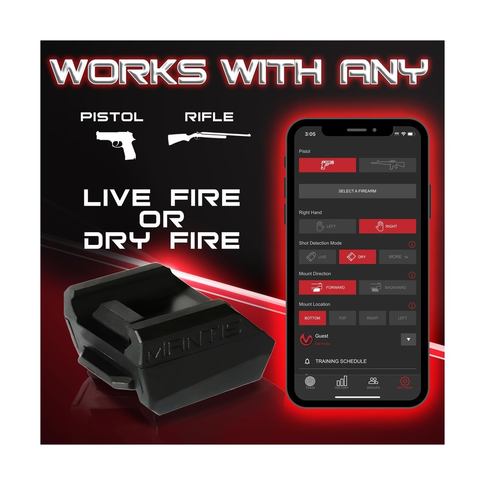 Mantis X3 Shooting Performance System |Dry Fire Training System | Works with ...