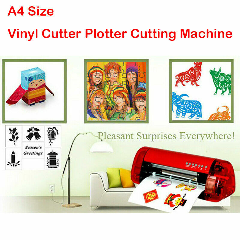 DIY Stickers Cutter A4 Vinyl Cutter Plotter Cutting Machine Contour Cut Function