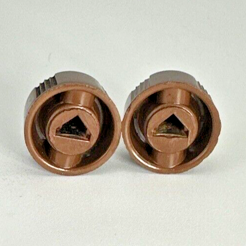 Classic Radio Knobs 2pc 1940s-50s Midcentry Bakelite 1/4" D Shaft Standard Knobs