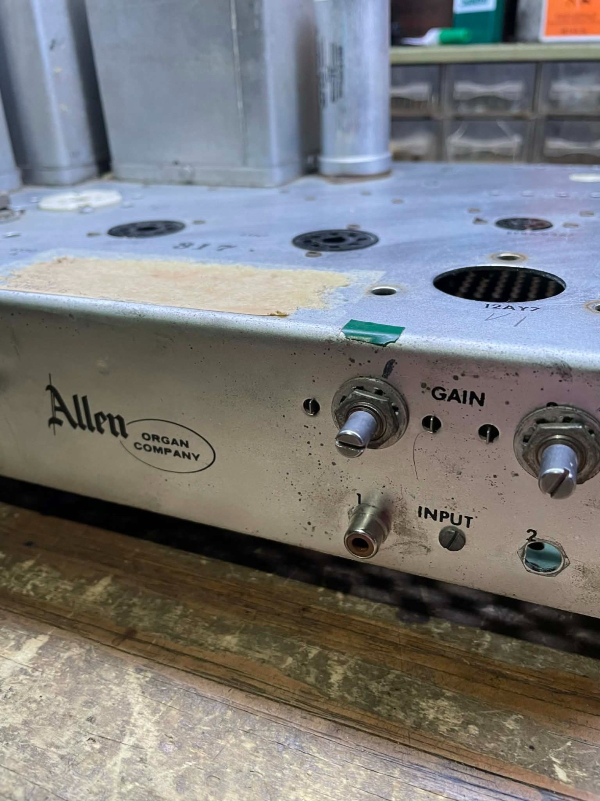 Vintage Allen Organ 75 Monoblock Tube Amplifier FOR PARTS RARE MAKE OFFER