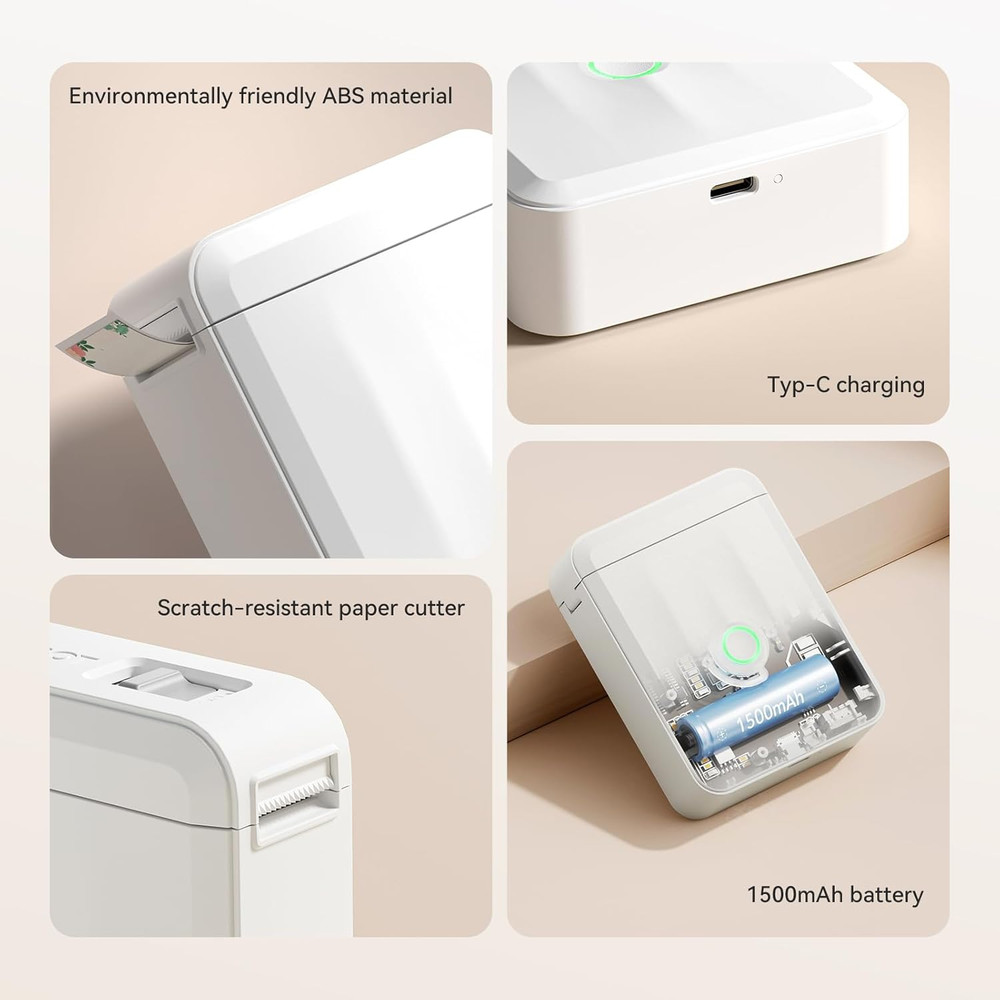 Label Maker Machine Bluetooth Label Printer for School Home Office Organization,