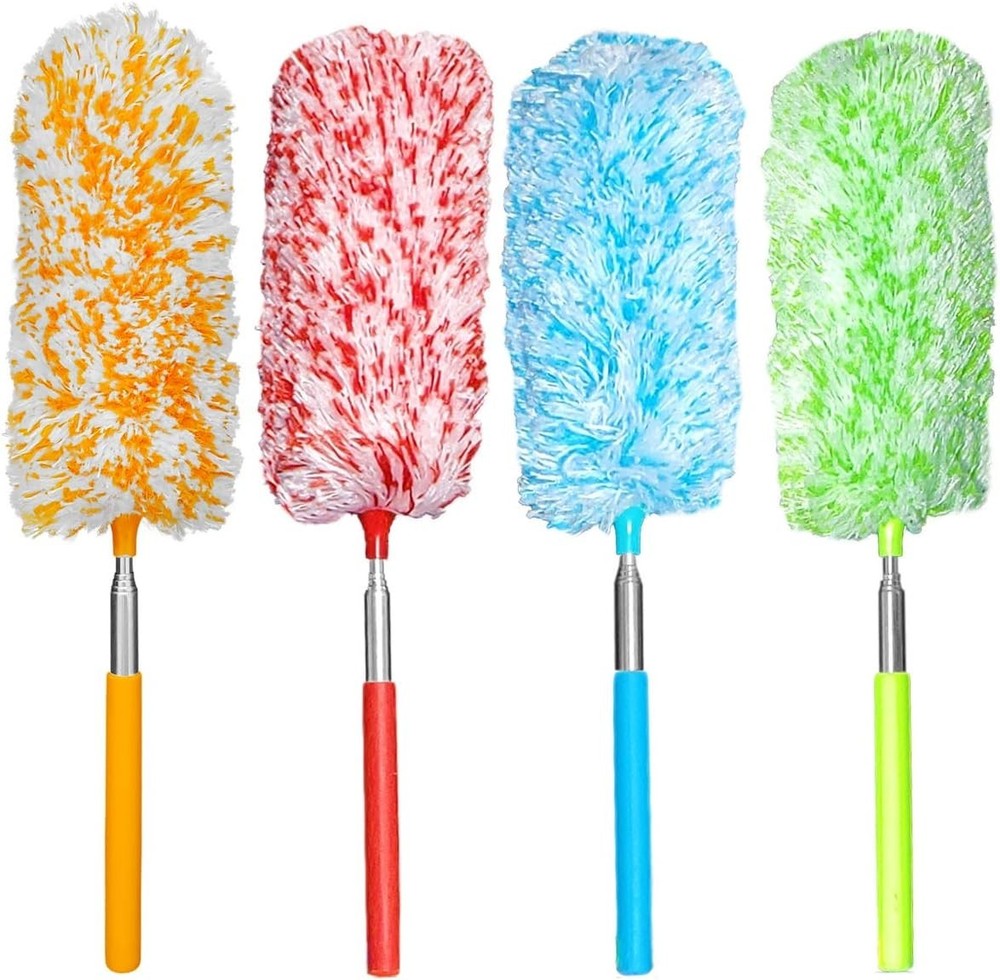 4 Pcs, [Microfiber] Hand [Duster] [Washable] Microfibre Cleaning Tool Extenda...