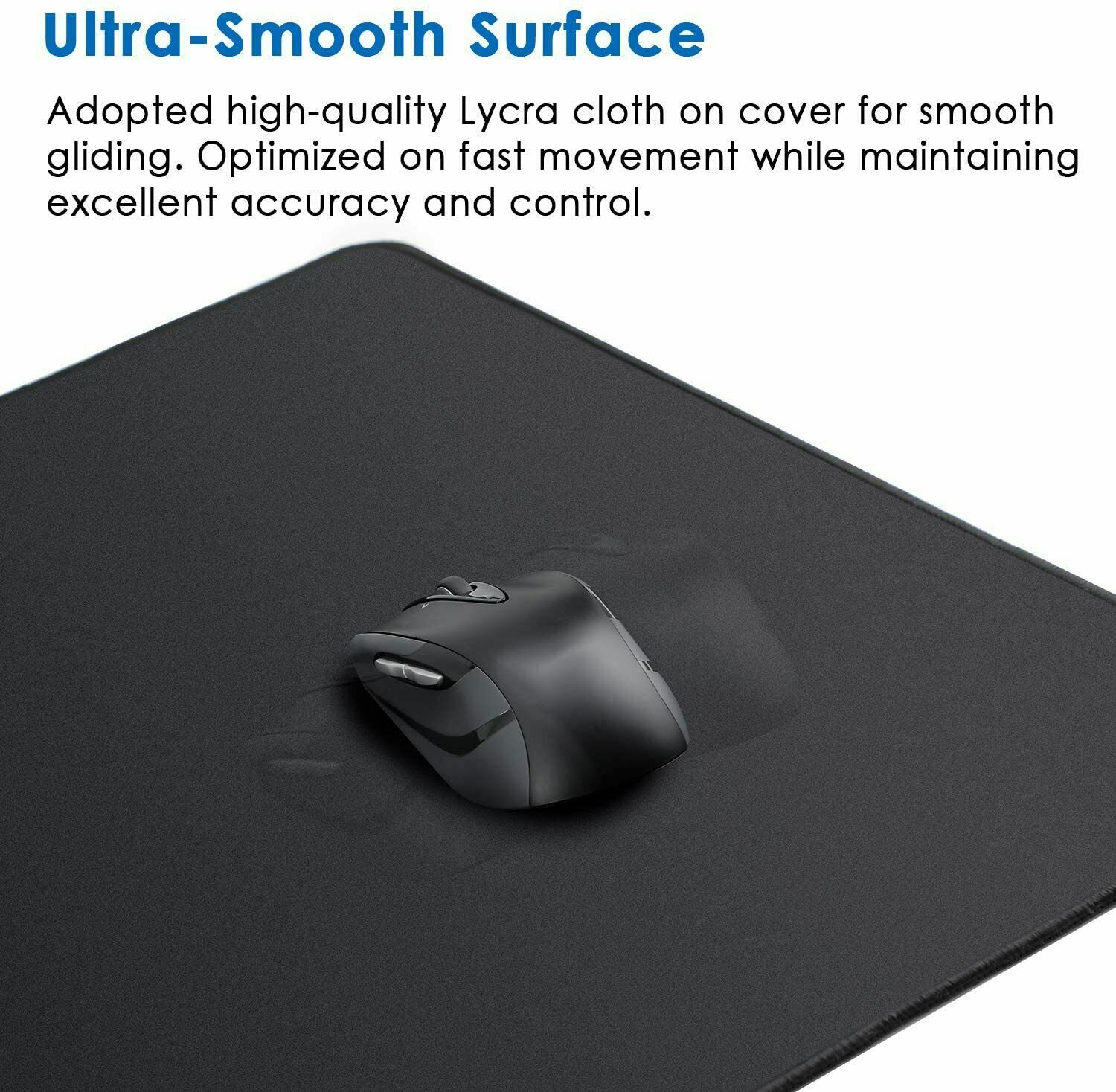 Large Extended Gaming Mouse Pad Mat Stitched Edges Non-Slip Waterproof Mousepad