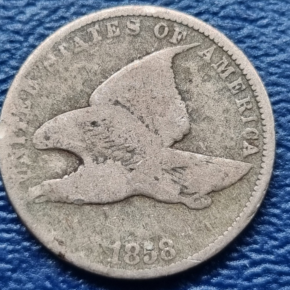 1858 Flying Eagle Cent 1c Circulated #72933