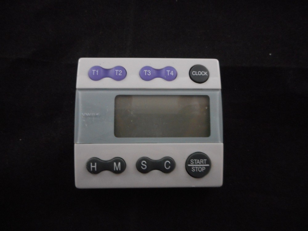VWR Traceable Four-Channel Alarm Timer with Clock 62344-641 B