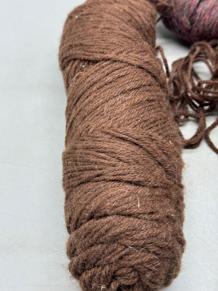 Mixed Brown & Multicolor Yarn Bundle unbranded