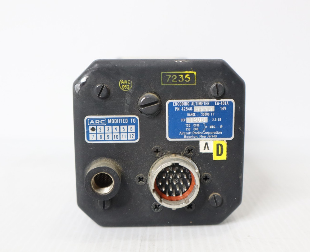 ARC EA-401A Encoding Altimeter 42540-3114 (14 VDC)