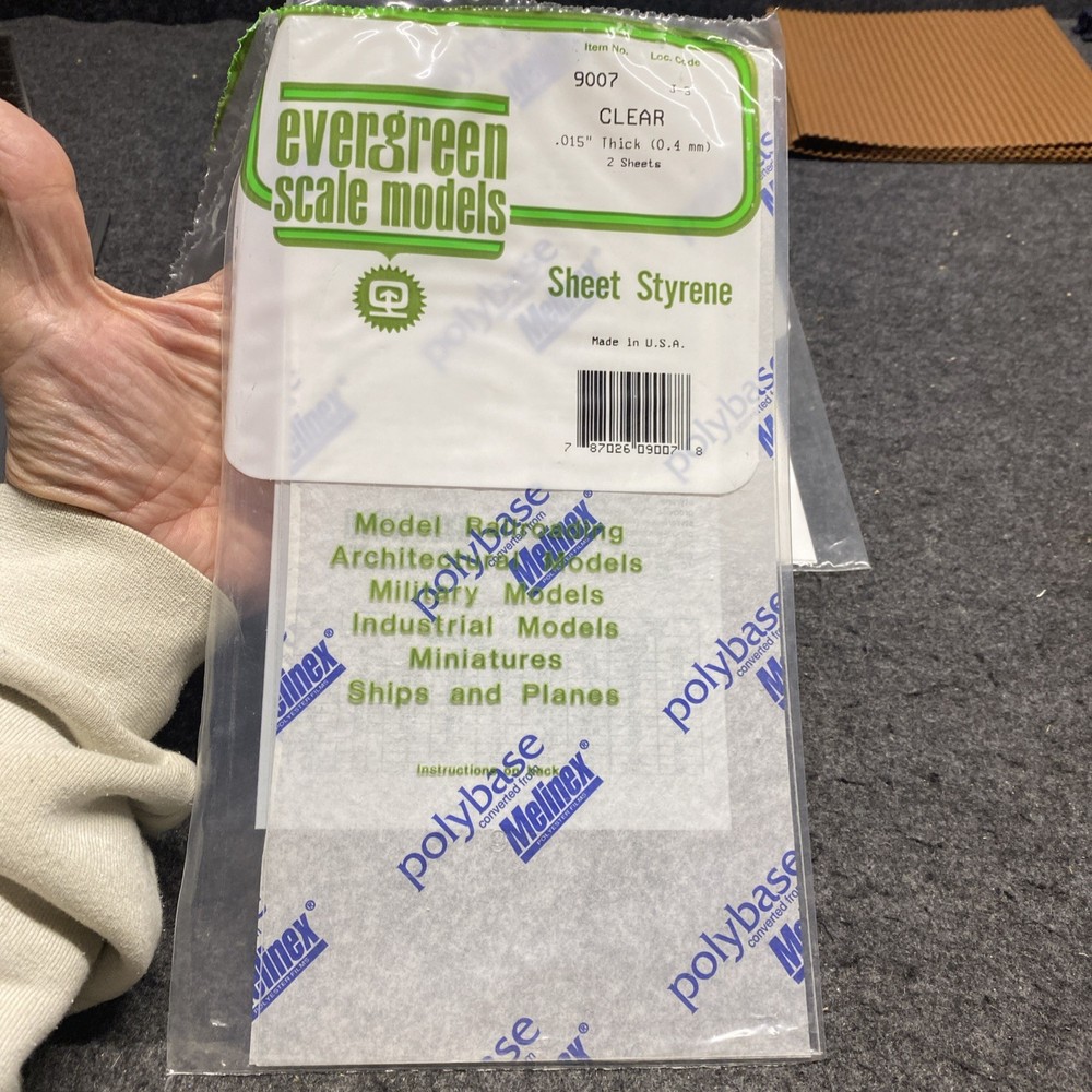 Evergreen Scale Models Open Pkg Sheet Styrene White & Clear Plus (DI021026-05)