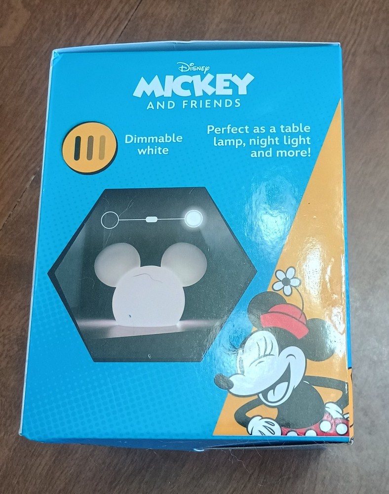 Mickey Mouse Head Night Light 13 Color Changing Squishy