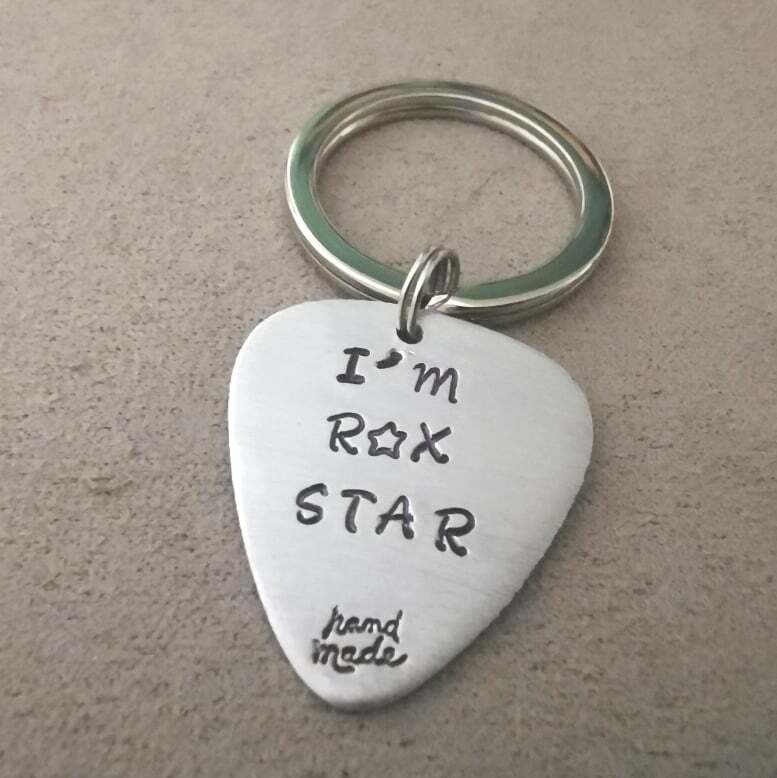 engraved pick keychain