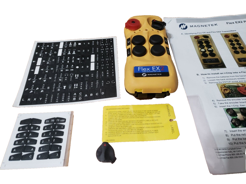 FLEX 4EX2 Magnetek FLEX-4EX2-G1 / FLEX4EX2G1 Radio Remote Control