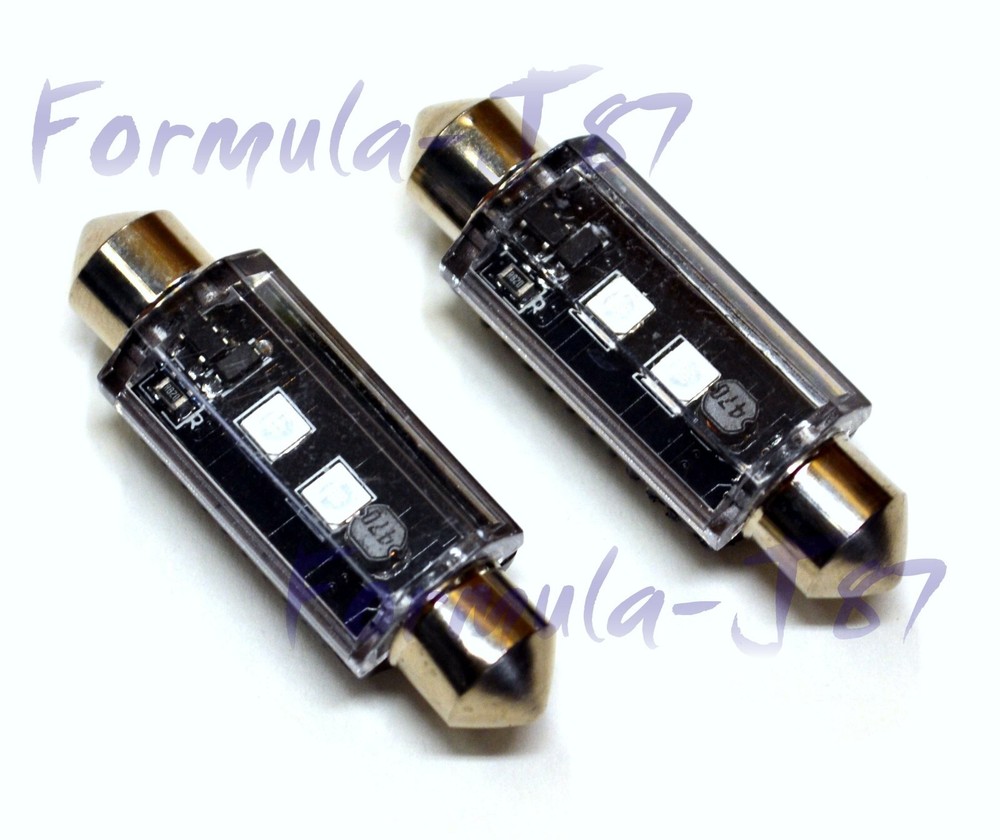 LED Light Canbus Error Free 6411 5W Green Two Bulb Interior Map Replacement OE