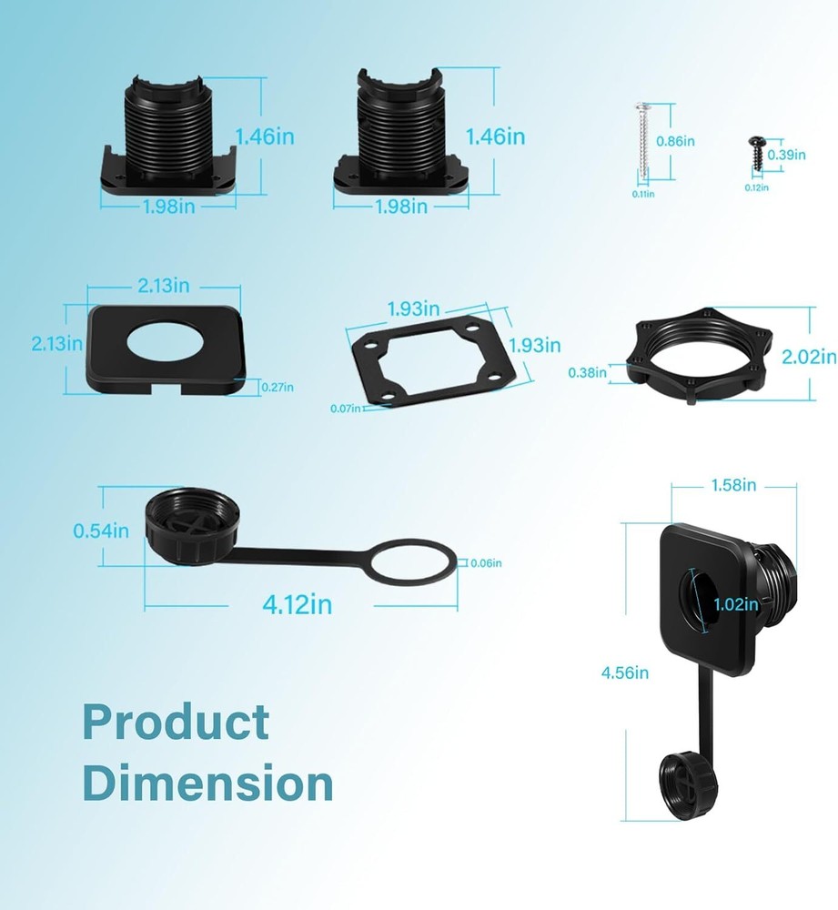 for LiveScope™ Bulkhead Connector Kit | Fish Finder Sonar System
